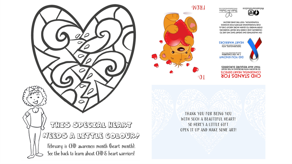 Print and fold - Free Valentine's Day Card