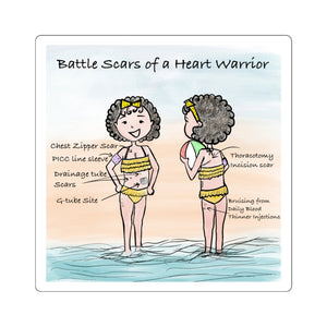 Affirmation Stickers - Battle Scars