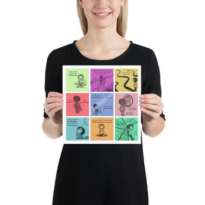 Open image in slideshow, Affirmations Grid Poster

